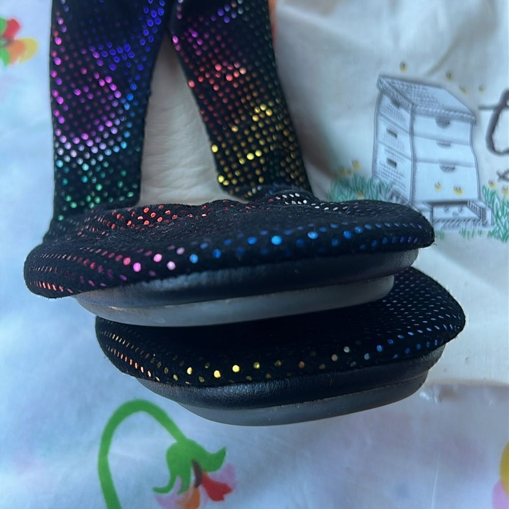 *BRAND NEW* Disco Rainbow Dots Storehouse Flats -7 NWT - Picture 10 of 11